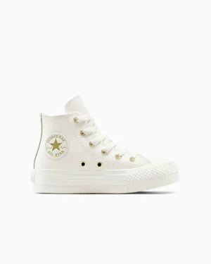 Converse Chuck Taylor All Star EVA Lift Leather + Gold*Niños Niños Pequeños (4-8 Años) | Niña