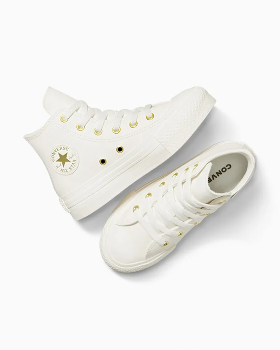 Converse Chuck Taylor All Star EVA Lift Leather + Gold*Niños Niños Pequeños (4-8 Años) | Niña