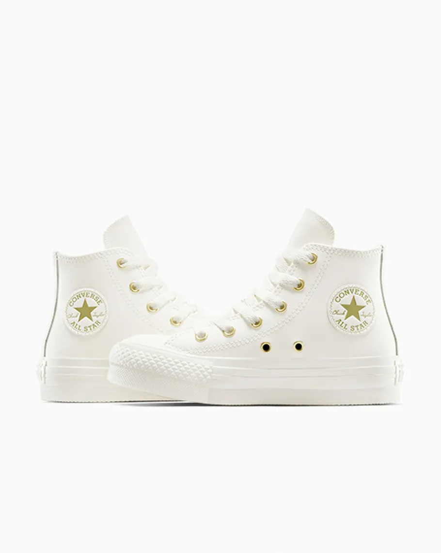 Converse Chuck Taylor All Star EVA Lift Leather + Gold*Niños Niños Pequeños (4-8 Años) | Niña