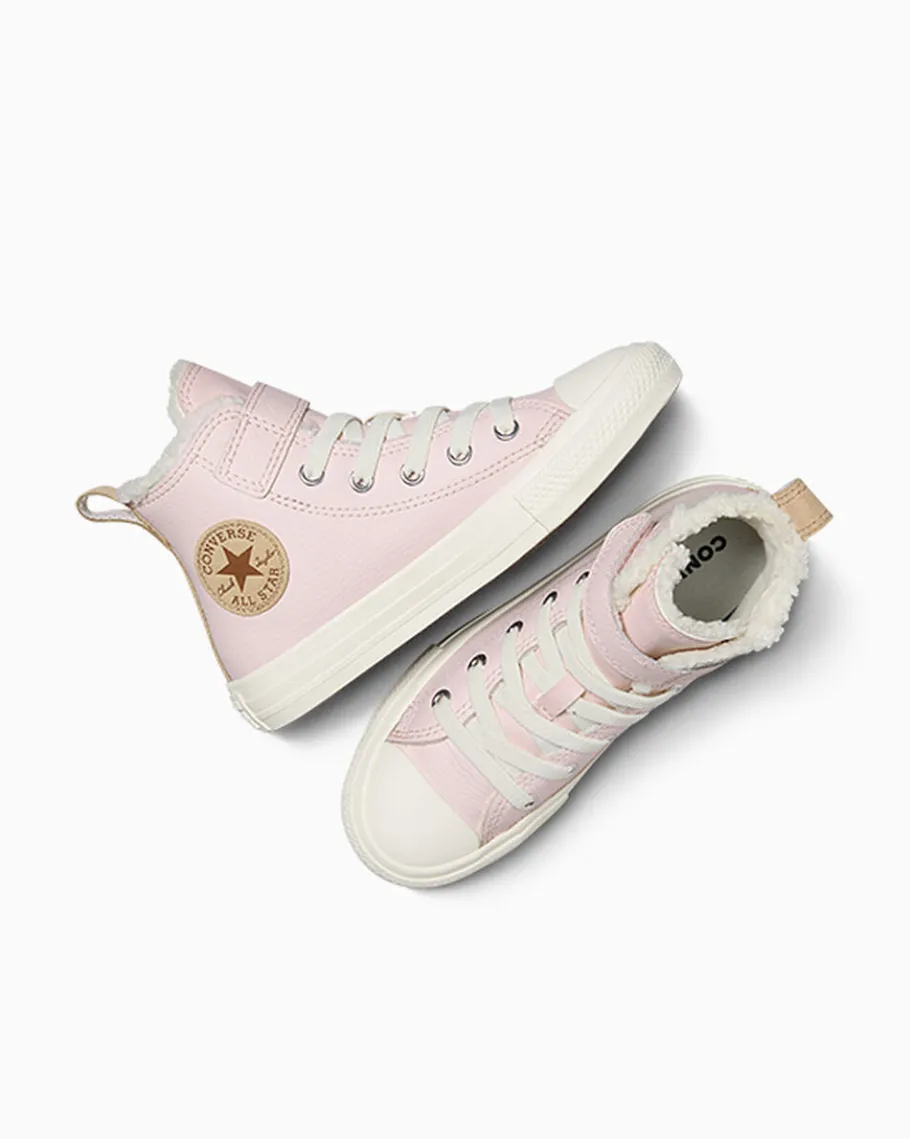 Converse Chuck Taylor All Star Leather & Sherpa Easy-On*Niños Niña | Fáciles De Quitar Y De Poner