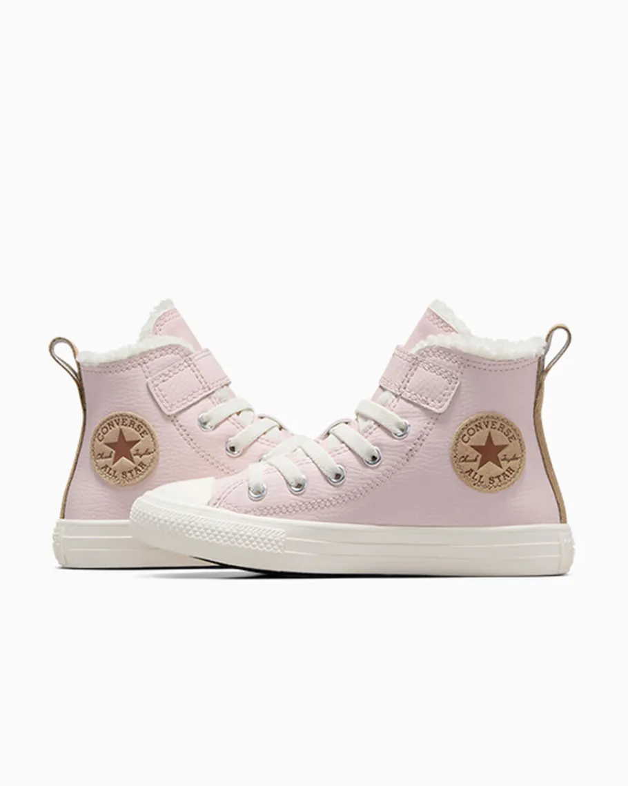 Converse Chuck Taylor All Star Leather & Sherpa Easy-On*Niños Niña | Fáciles De Quitar Y De Poner
