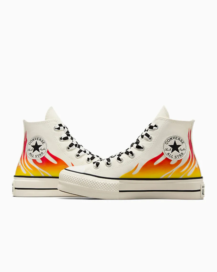 Converse Chuck Taylor All Star Lift Platform Flames*Mujer Corte Alto | Corte Bajo
