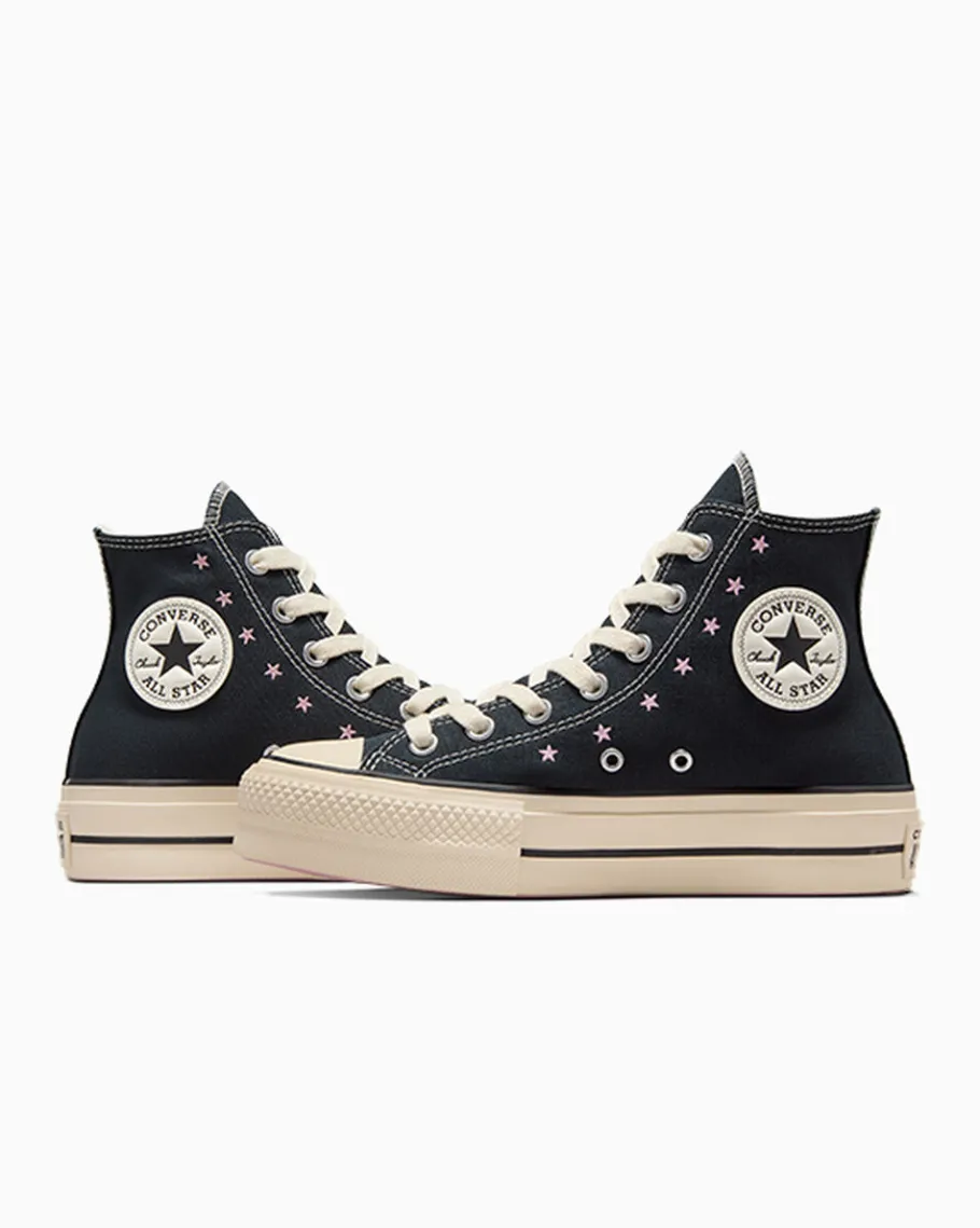 Converse Chuck Taylor All Star Lift Platform Embroidered Stars*Mujer Corte Alto | Plataformas