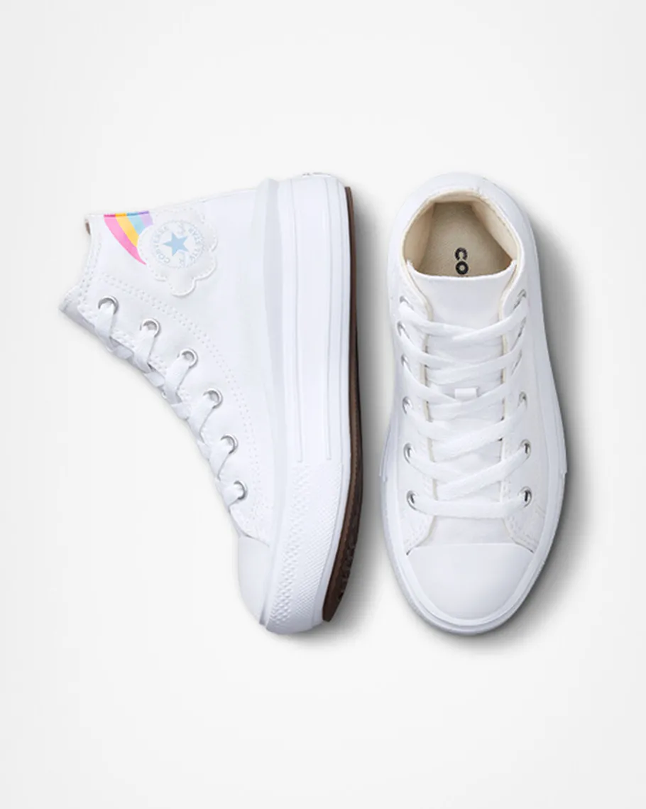 Converse Chuck Taylor All Star Move Platform Rainbow Cloud*Niños Niños (8-12 Años)