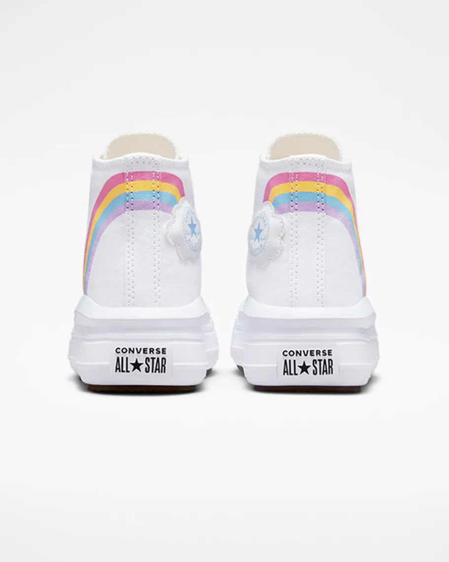 Converse Chuck Taylor All Star Move Platform Rainbow Cloud*Niños Niños (8-12 Años)