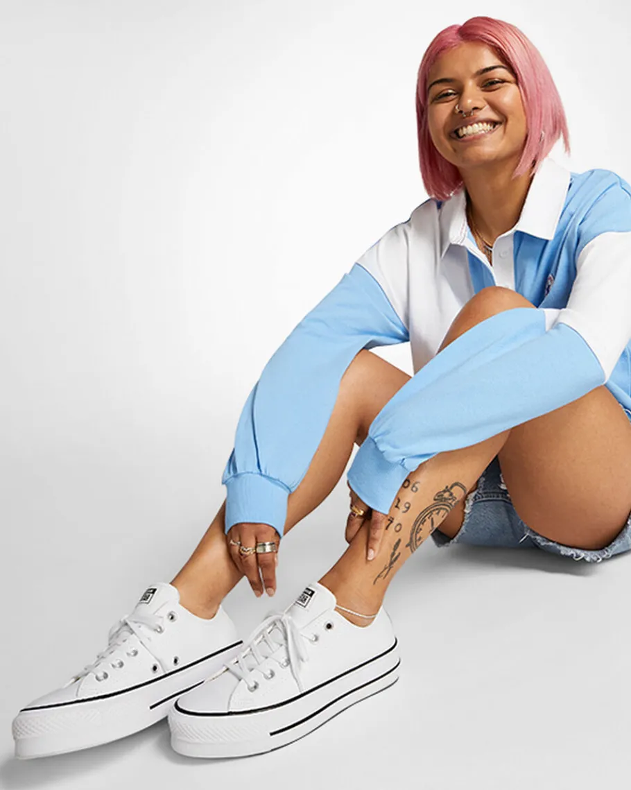 Converse Chuck Taylor All Star Platform Clean Leather*Mujer Corte Bajo | Corte Bajo