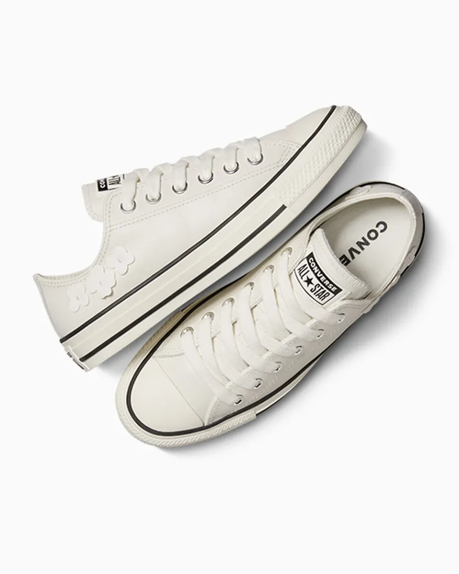 Converse Chuck Taylor All Star Leather 3D Flowers*Mujer Corte Bajo