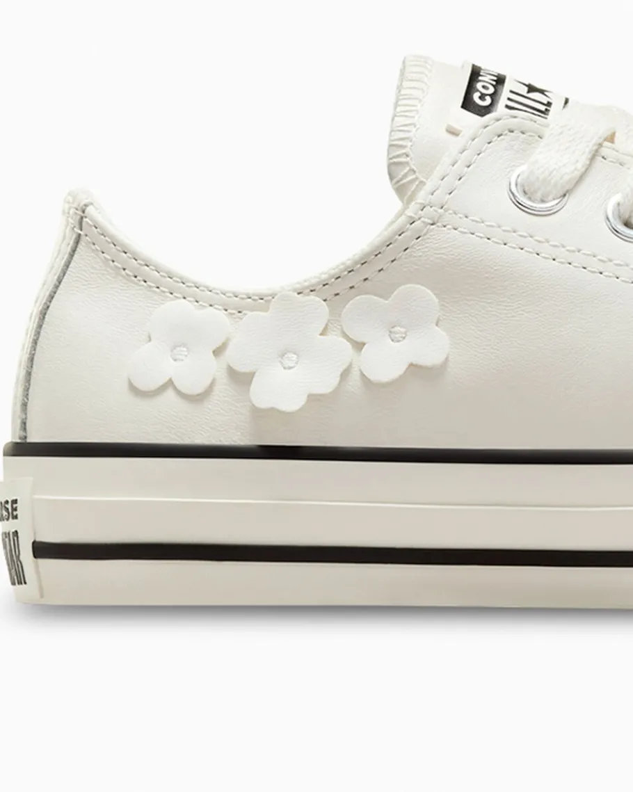 Converse Chuck Taylor All Star Leather 3D Flowers*Mujer Corte Bajo