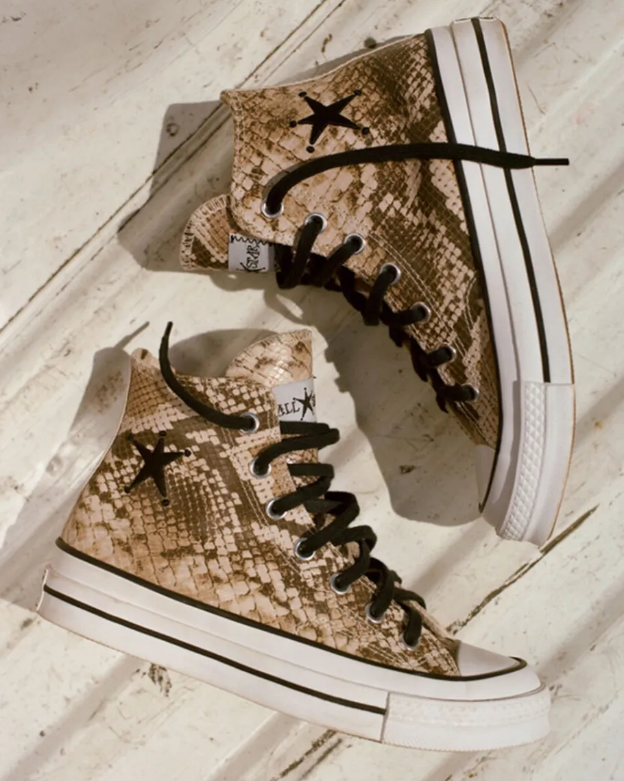 Converse x Stüssy Chuck 70 Snakeskin*Mujer Corte Alto
