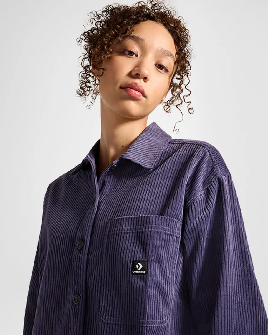 Converse Corduroy Button Down Shirt*Mujer Partes De Arriba Y Camisetas