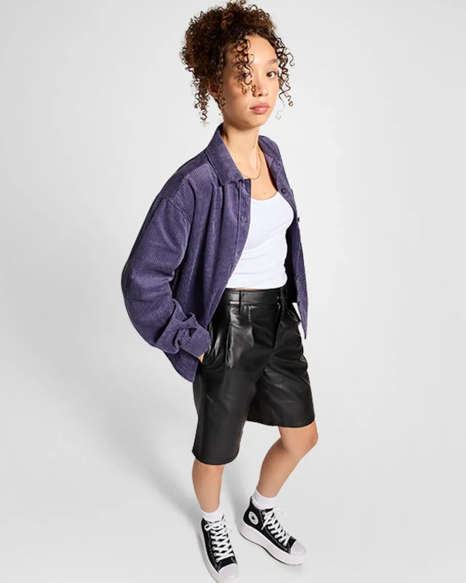 Converse Corduroy Button Down Shirt*Mujer Partes De Arriba Y Camisetas