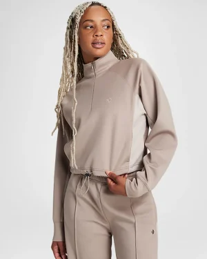 Converse Cropped Fleece Turtleneck*Mujer Chaquetas Y Sudaderas