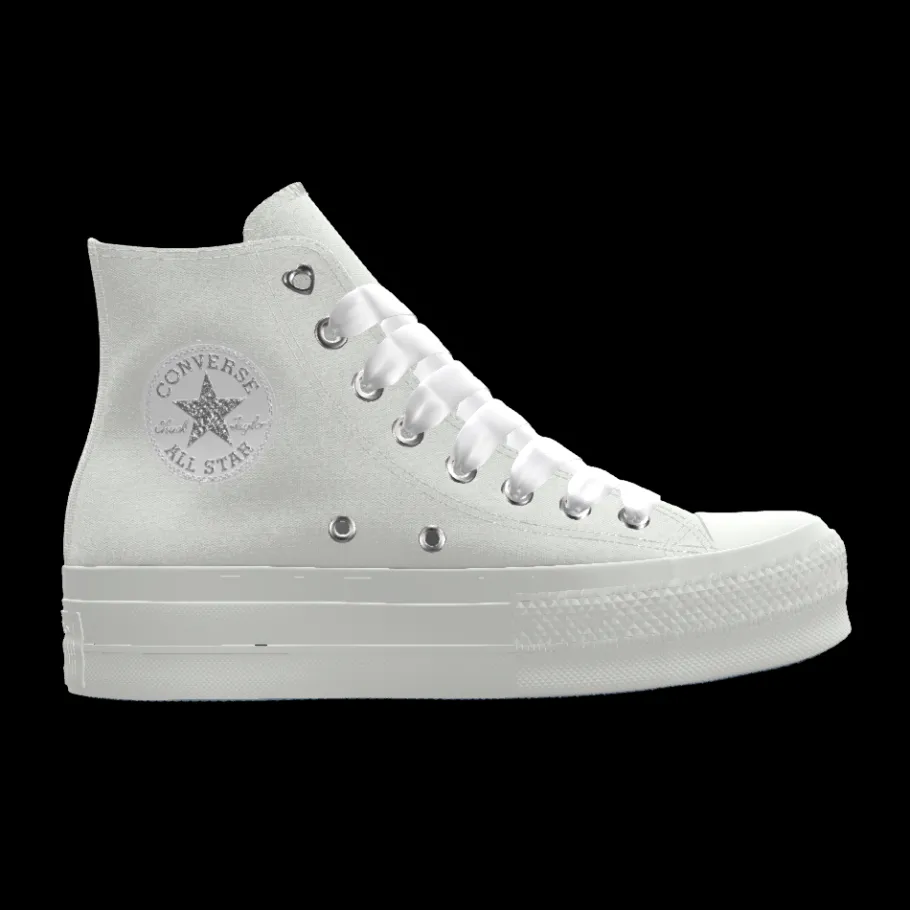 Converse Custom Chuck Taylor All Star Lift Platform Premium Wedding By You*Mujer Corte Bajo | Corte Alto