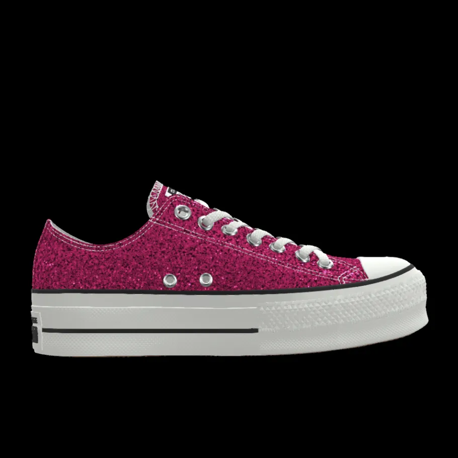 Converse Custom Chuck Taylor All Star Lift Platform Glitter By You*Mujer Corte Bajo | Plataformas
