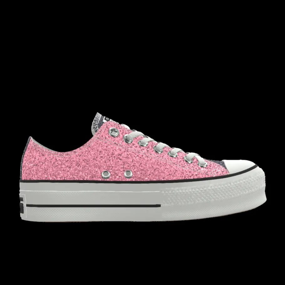 Converse Custom Chuck Taylor All Star Lift Platform Glitter By You*Mujer Corte Bajo | Plataformas