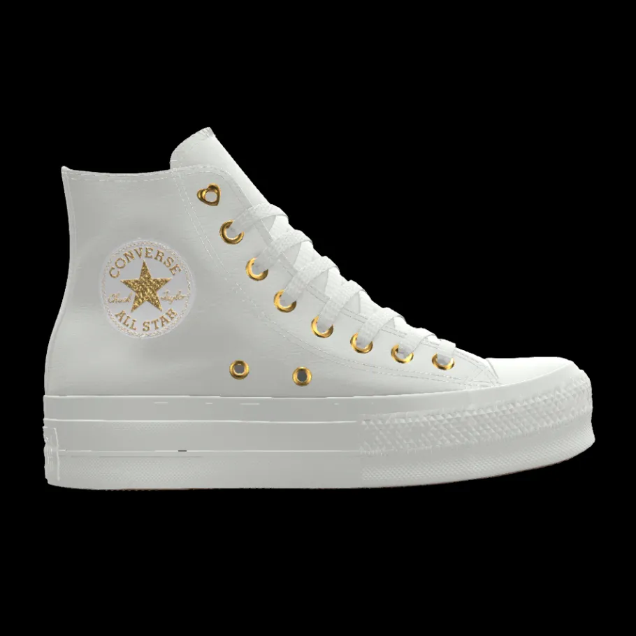 Converse Custom Chuck Taylor All Star Lift Platform Premium Wedding By You*Mujer Corte Bajo | Corte Alto