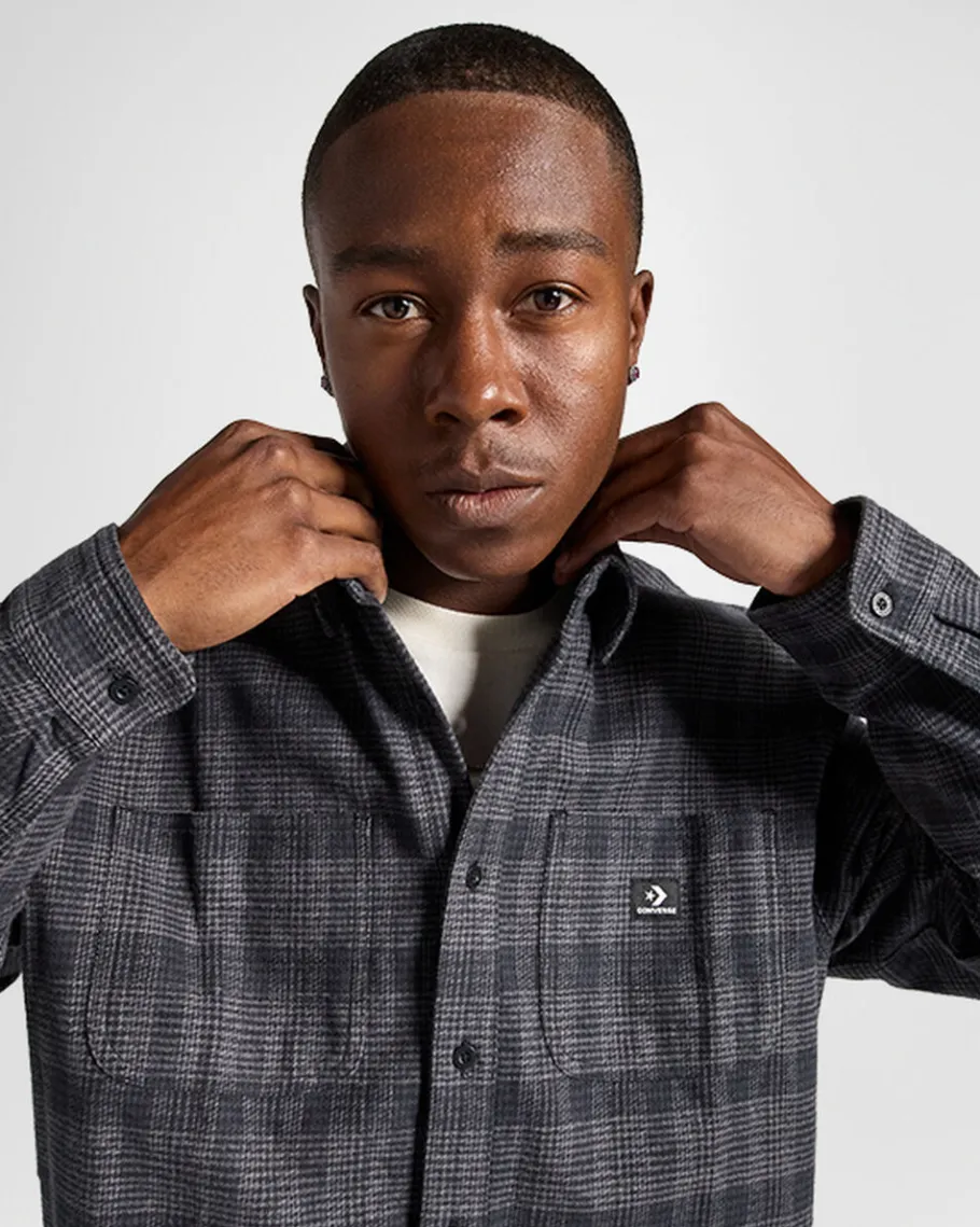 Converse Flannel Shirt*Hombre Partes De Arriba Y Camisetas | Chaquetas Y Sudaderas