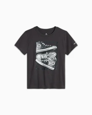 Converse Glitter Sneaker T-Shirt*Niños Partes De Arriba Y Camisetas