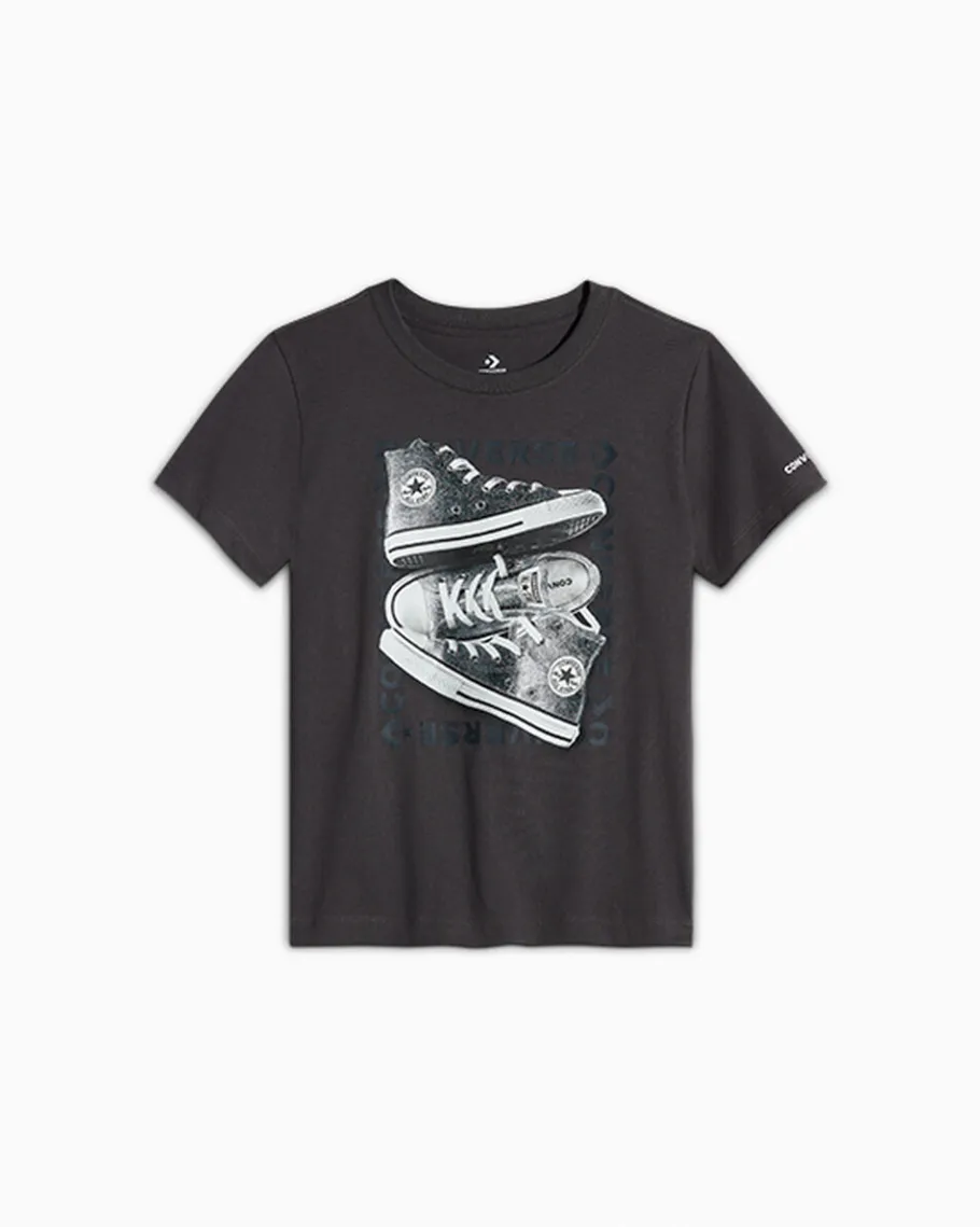 Converse Glitter Sneaker T-Shirt*Niños Partes De Arriba Y Camisetas