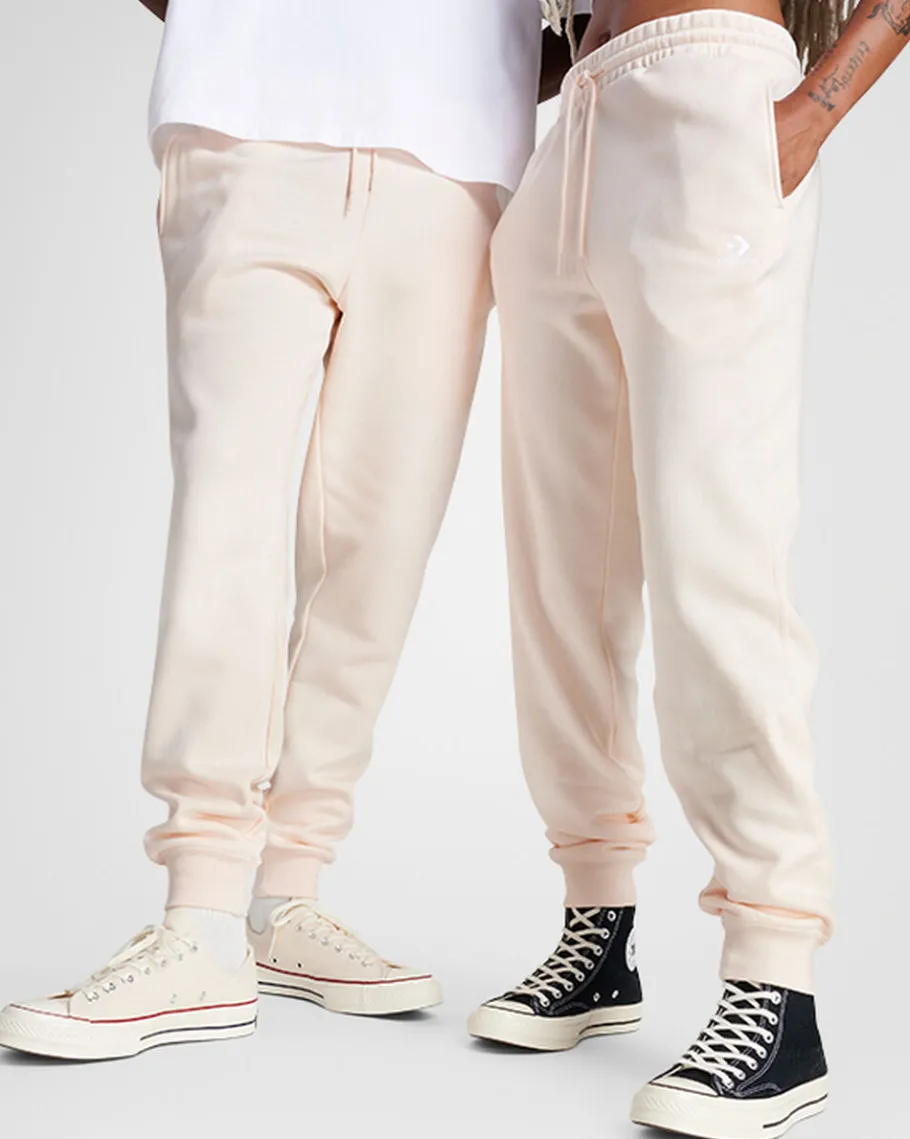 Converse Pantalones de chándal de tejido Fleece y ajuste estándar Go-To Embroidered Star Chevron*Hombre Pantalones Largos Y Cortos