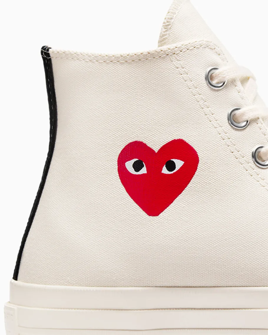 Converse PLAY Comme des Garçons Single Heart Chuck 70*Mujer Corte Alto | Corte Alto