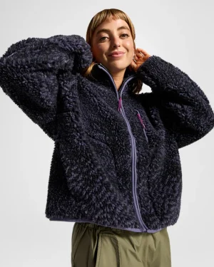 Converse Printed Sherpa Full-Zip Jacket*Mujer Chaquetas Y Sudaderas