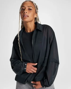 Converse Sheer Layered Jacket*Mujer Chaquetas Y Sudaderas