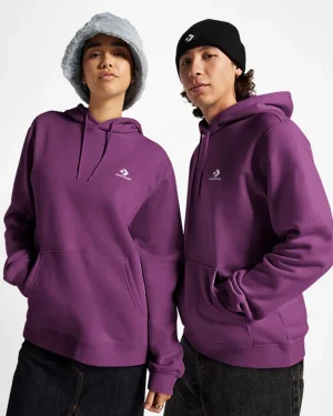 Converse Sudadera con capucha de tejido Fleece y ajuste estándar Go-To Embroidered Star Chevron*Hombre Partes De Arriba Y Camisetas | Chaquetas Y Sudaderas